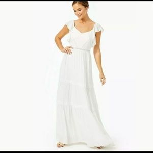 Lilly Pulitzer Ivie maxi dress in resort white